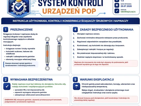 Ściągacze śrubowe i napinacze