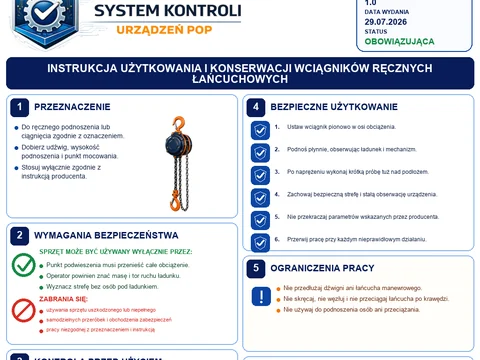 Wciągniki ręczne łańcuchowe