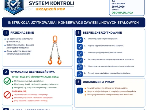 Zawiesia linowe stalowe