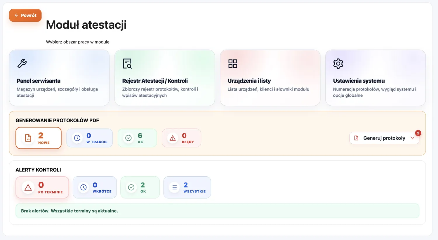 Moduł atestacji